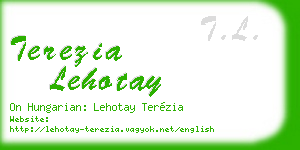 terezia lehotay business card